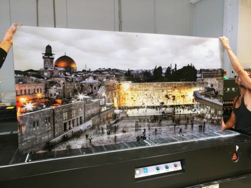 תמונת הכותל, ירושלים בלילה - מתאים לתלייה בסלון או במשרד הדפסה ישירה על זכוכית דגם F15W photo review